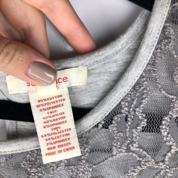 Sundance Mallorie block mixed media grey dress - Picture 13 of 15